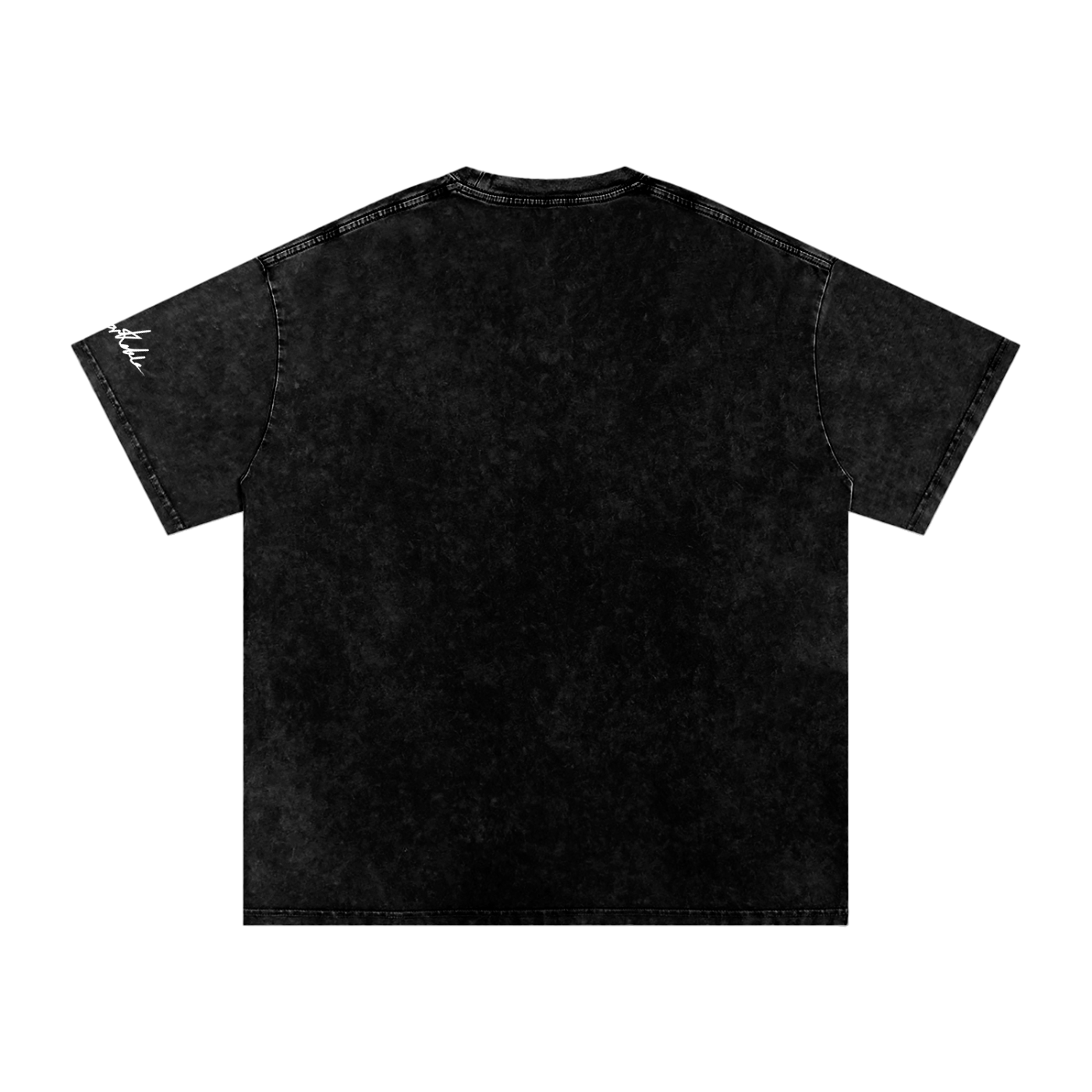 "Do not feed the pilgrims" Snow Washed Oversized Cotton T-Shirt