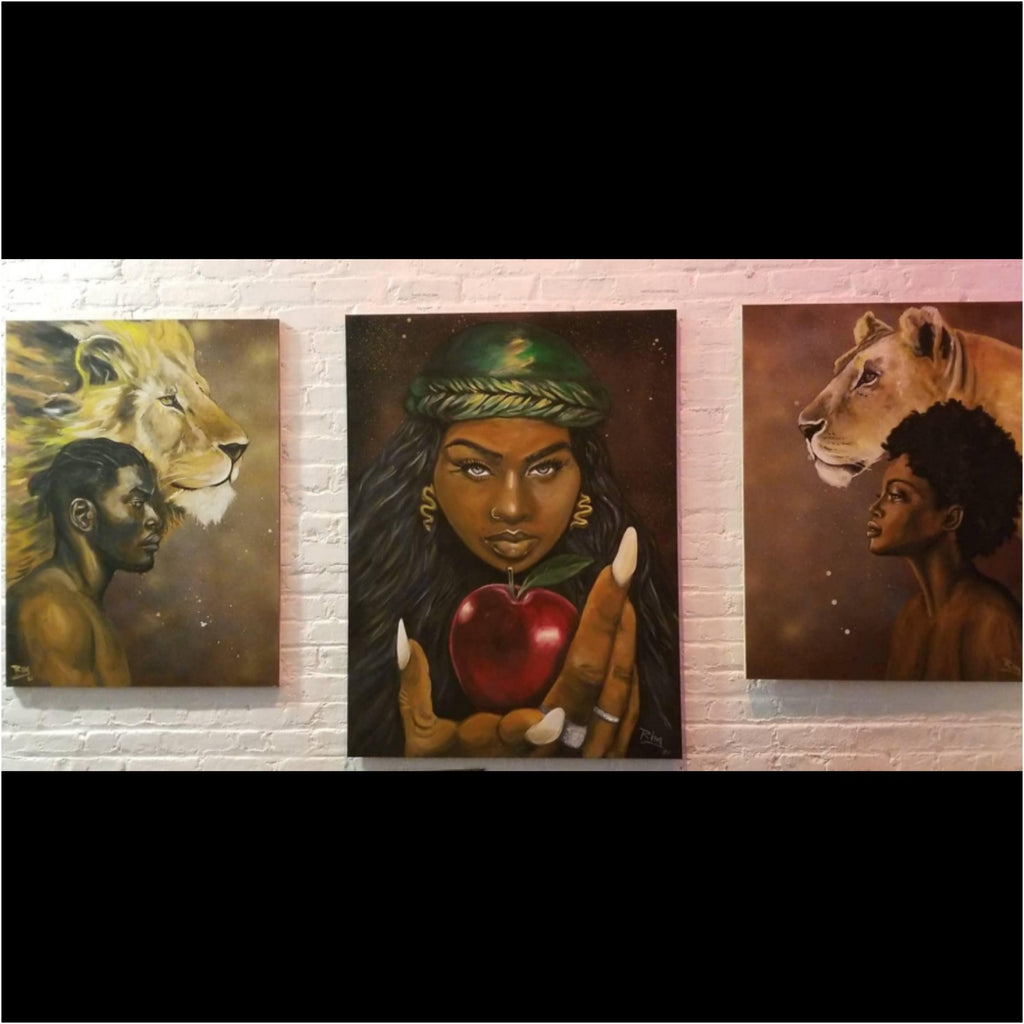 Adam, Eve and temptation(set)